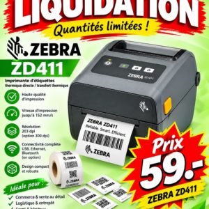 Imprimante d'étiquettes Zebra ZD411